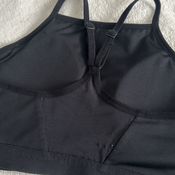 Nike Dri-Fit High Neck Racer Back Sports Bra Black - Picture 5 of 10